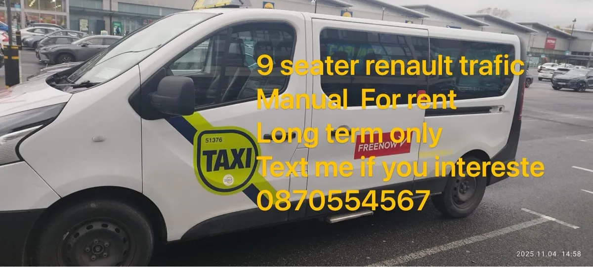 2015Renault Traffic taxi for rent  or sell - Image 3