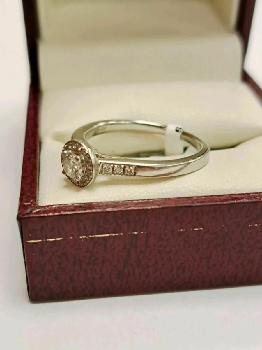 14K White Gold Diamond Ring 14CT - Image 3