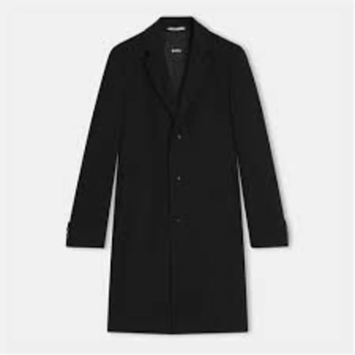 Designer Luxury Black Overcoat (For All Weather). - Image 2