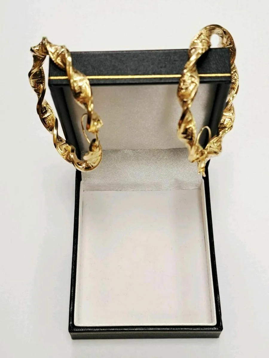 9K Gold Earrings 9CT - Image 2