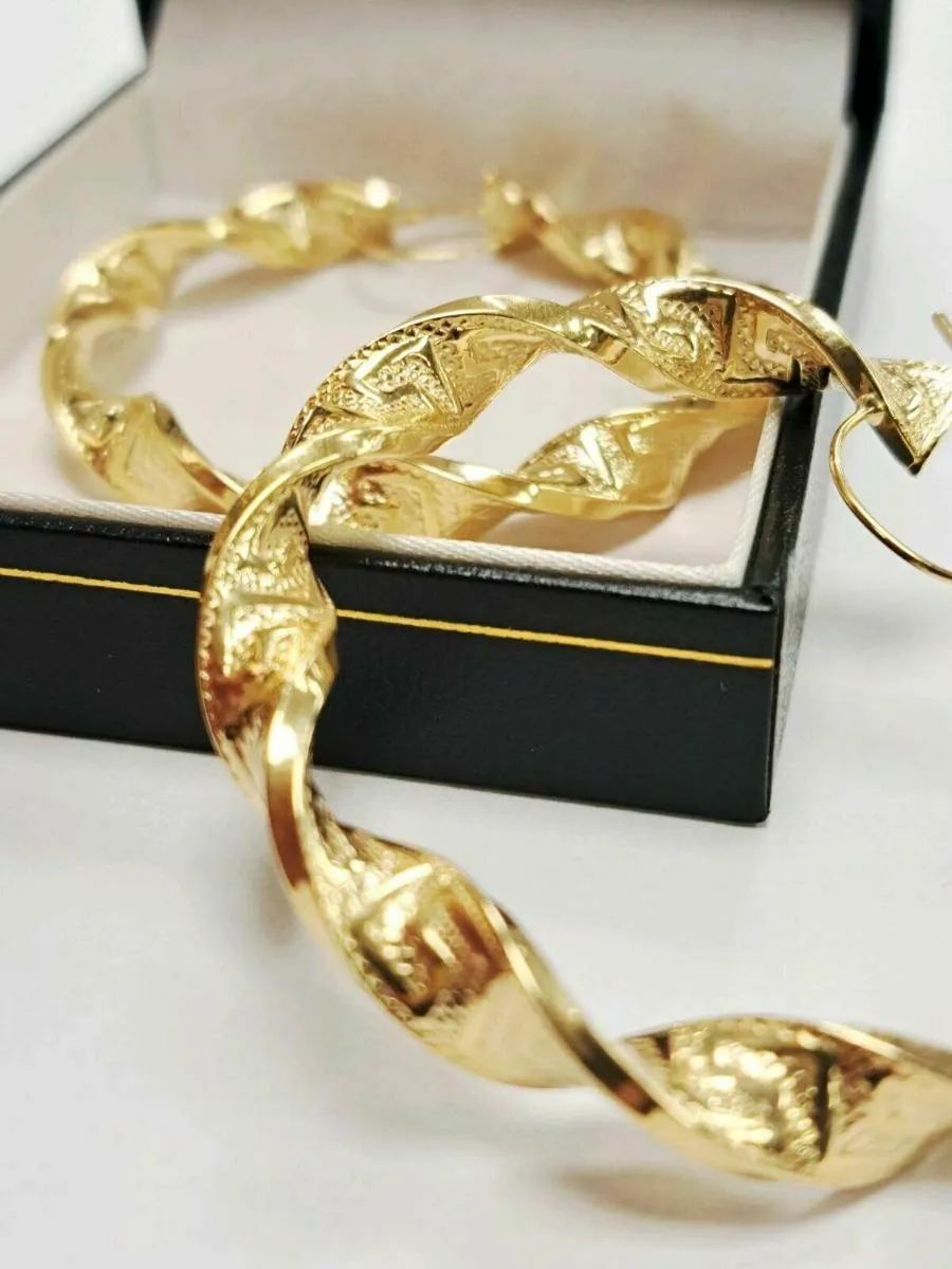 9K Gold Earrings 9CT - Image 3