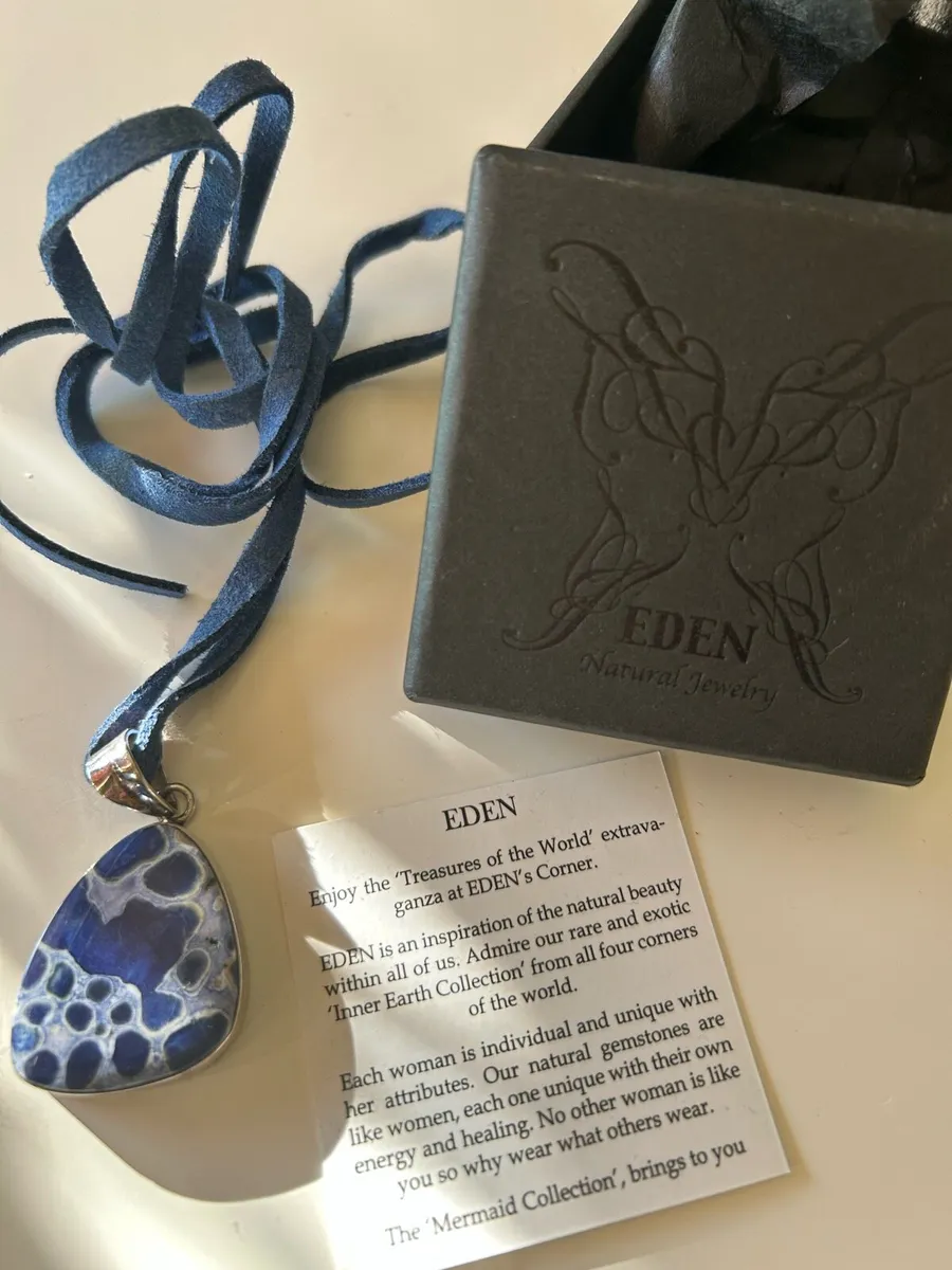 Eden gemstone and 925 silver pendant - Image 2