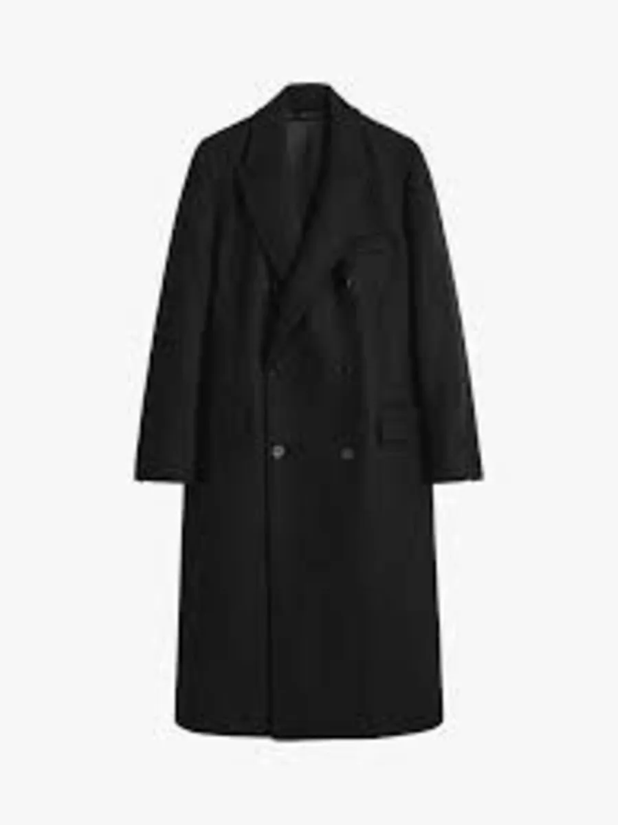 Mens Male Black Overcoat (All-Weather & All Sizes) - Image 2