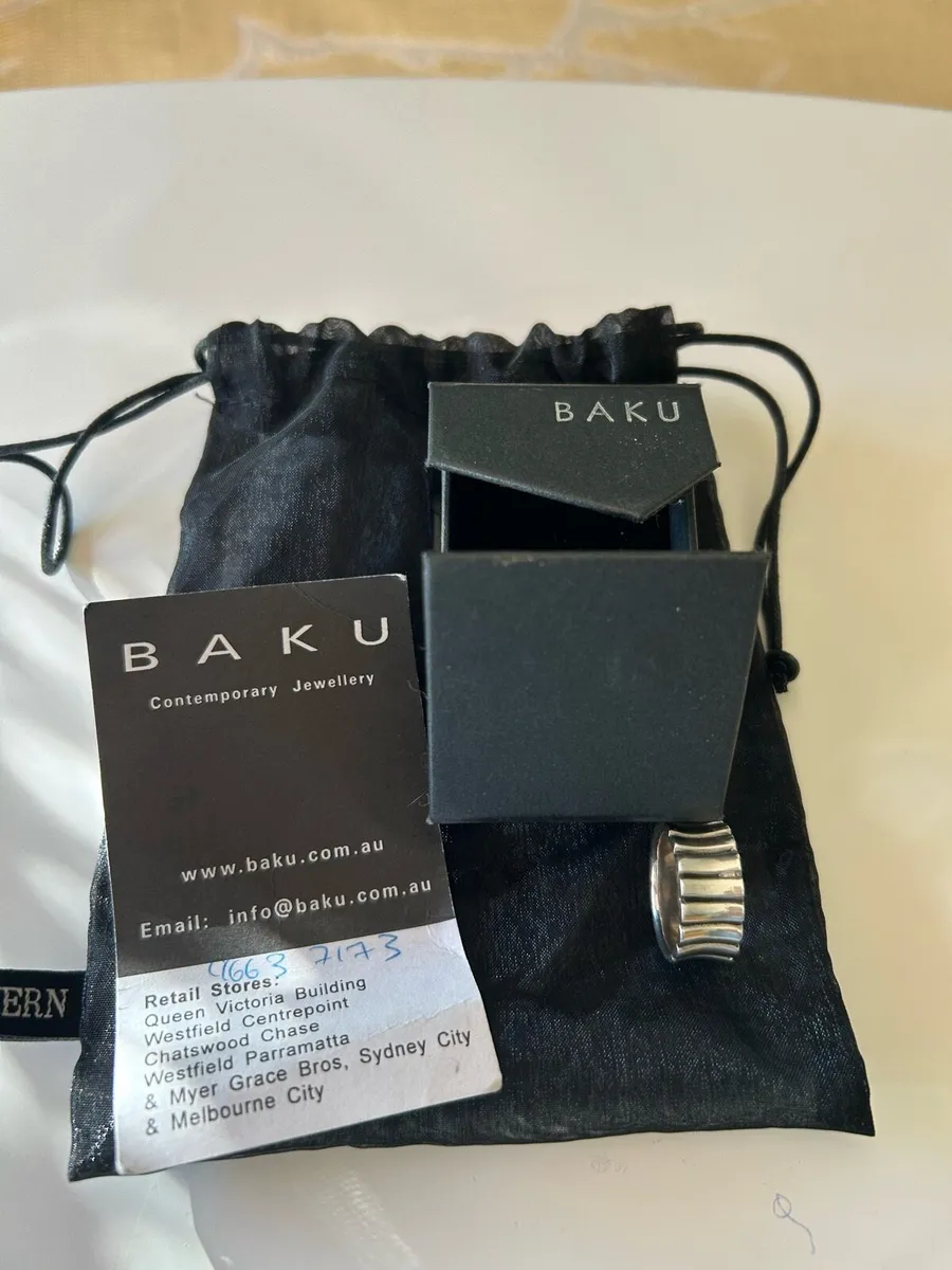 925 Baku silver band ring - Image 2