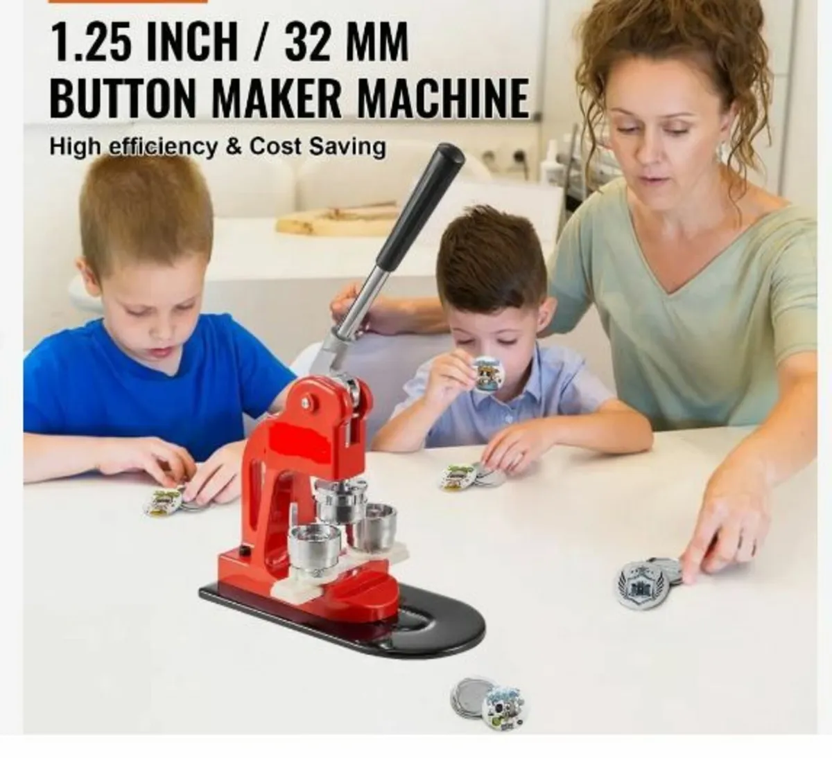 Button Maker Machine, 32 mm (1.25 inch) - Image 3