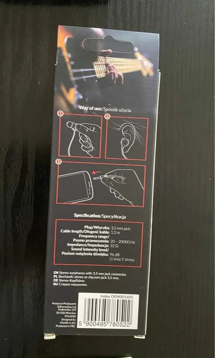 NEW Maxlife Wired Earphones MXEP-01 jack 3,5mm - Image 3