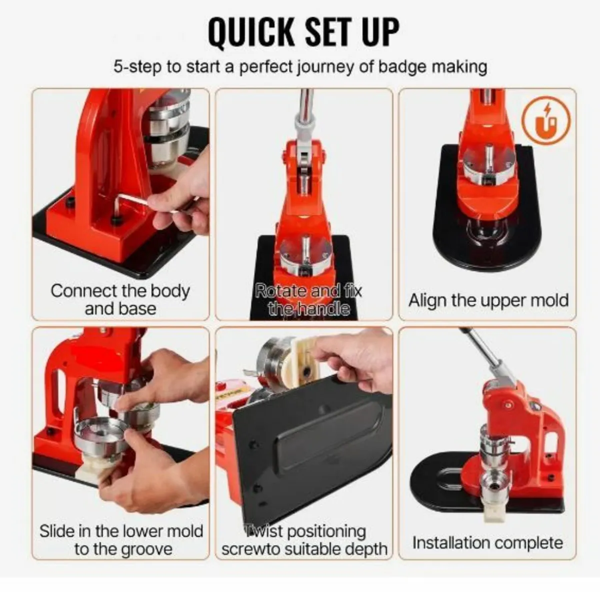 Button Maker Machine, 32 mm (1.25 inch) - Image 2