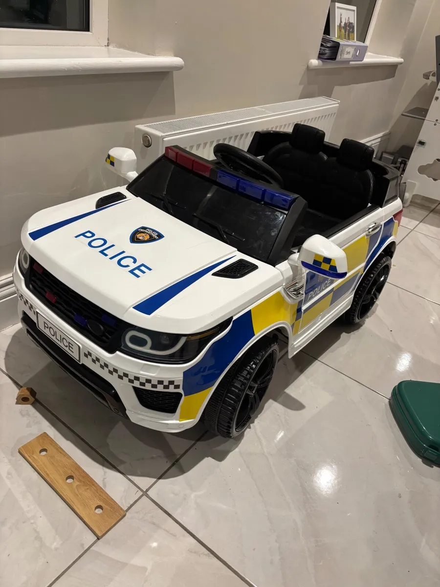 Police Car 12V Electric Ride On with Remote Contro - Image 1