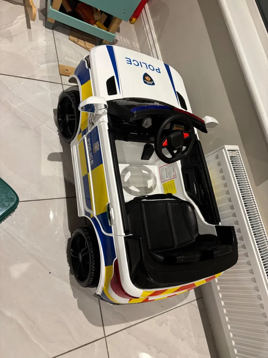 Police Car 12V Electric Ride On with Remote Contro - Image 2