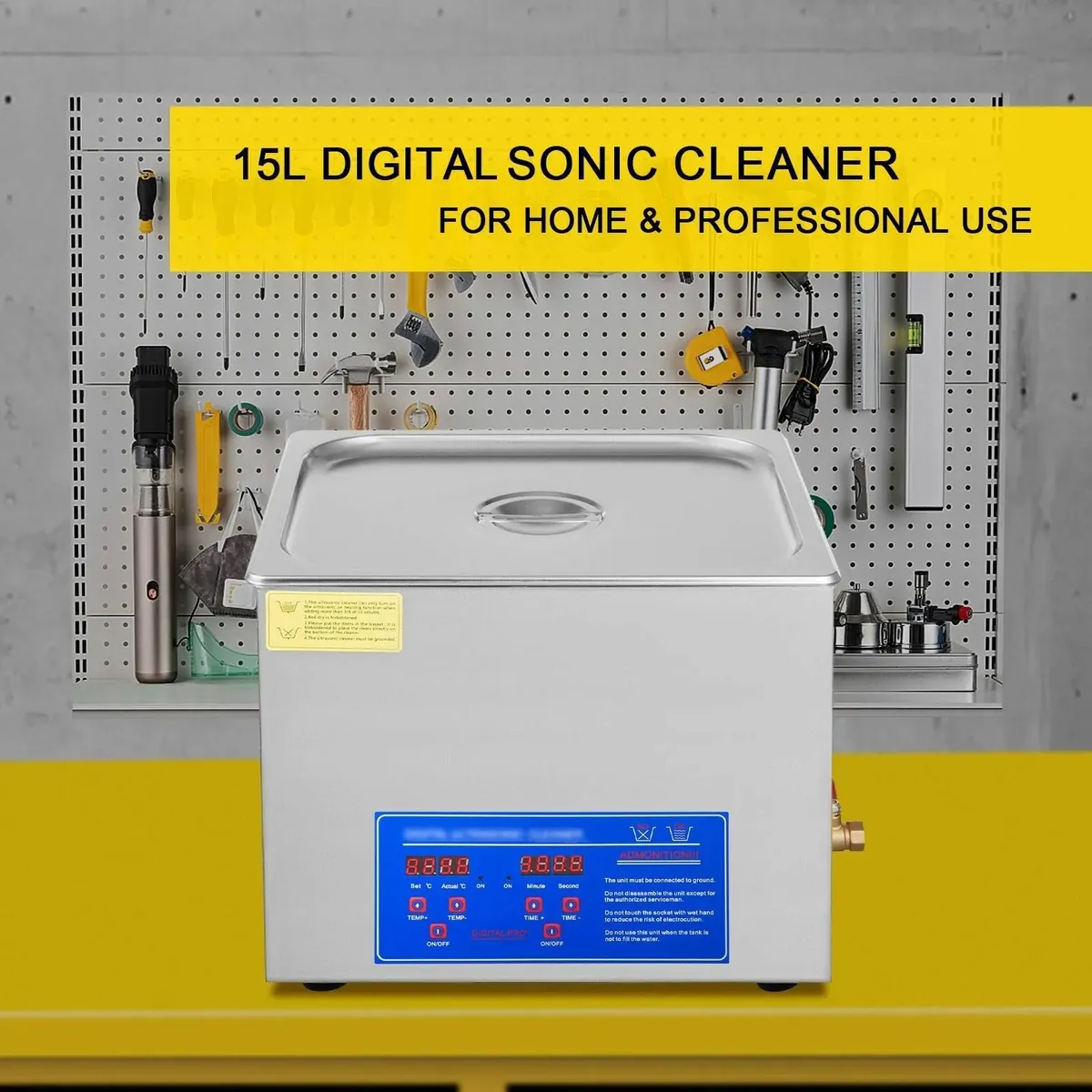 15L Ultrasonic Cleaner Digital Control & Timer - Image 3