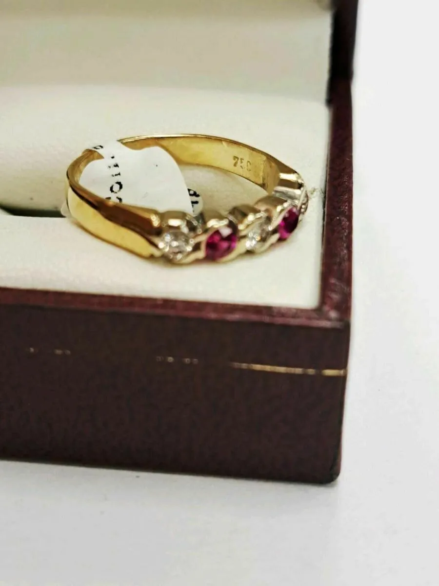 18K Pink Ruby Ring 18CT - Image 3