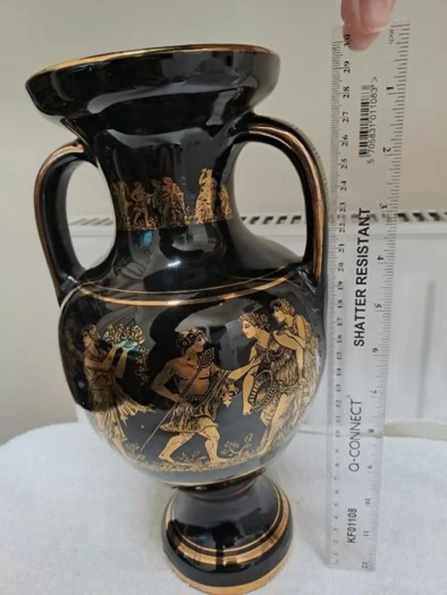 Large Vase with 24 k gold - Image 4