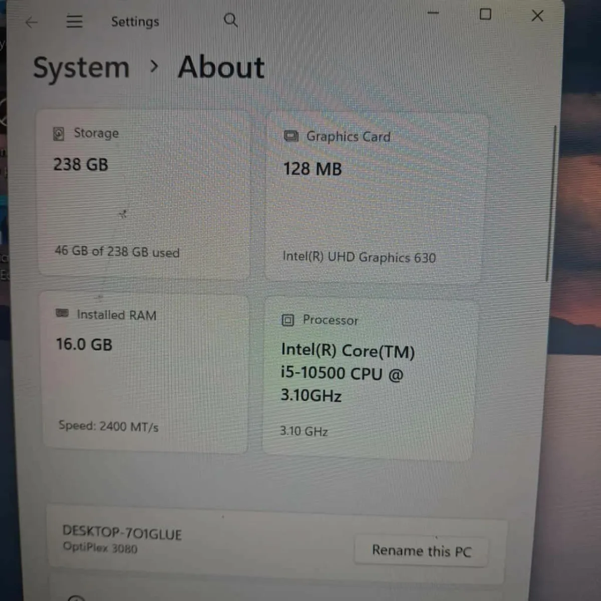 Dell OptiPlex 3080 SFF | Intel Core i5-10500 (10th - Image 3