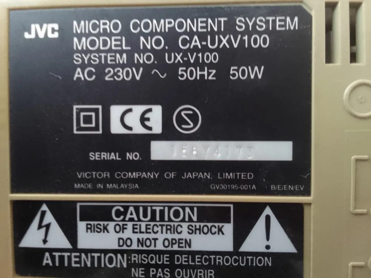 jvc mini hifi no renote - Image 3