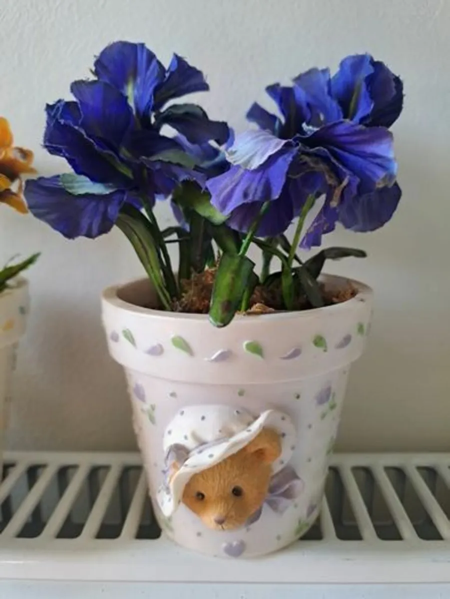 Cherished Teddies flower pots - Image 2