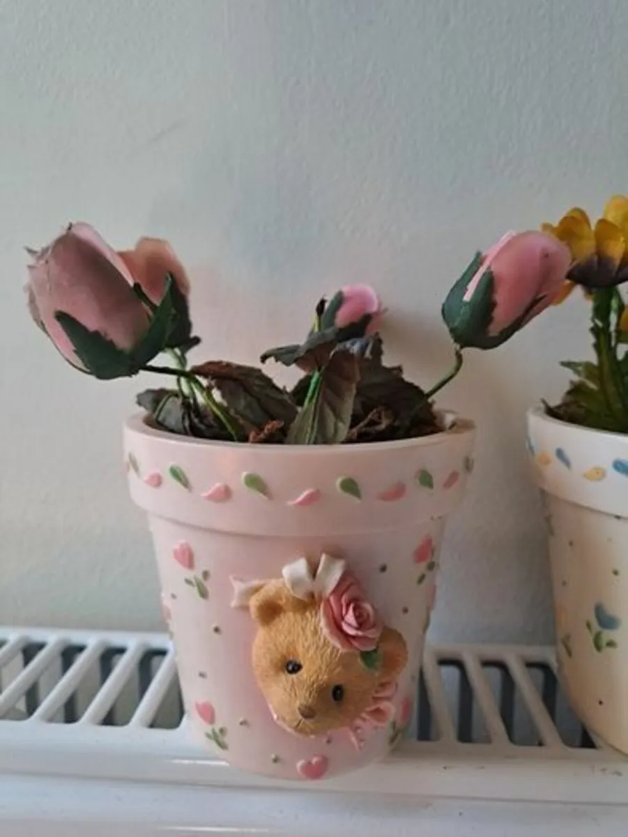 Cherished Teddies flower pots - Image 3