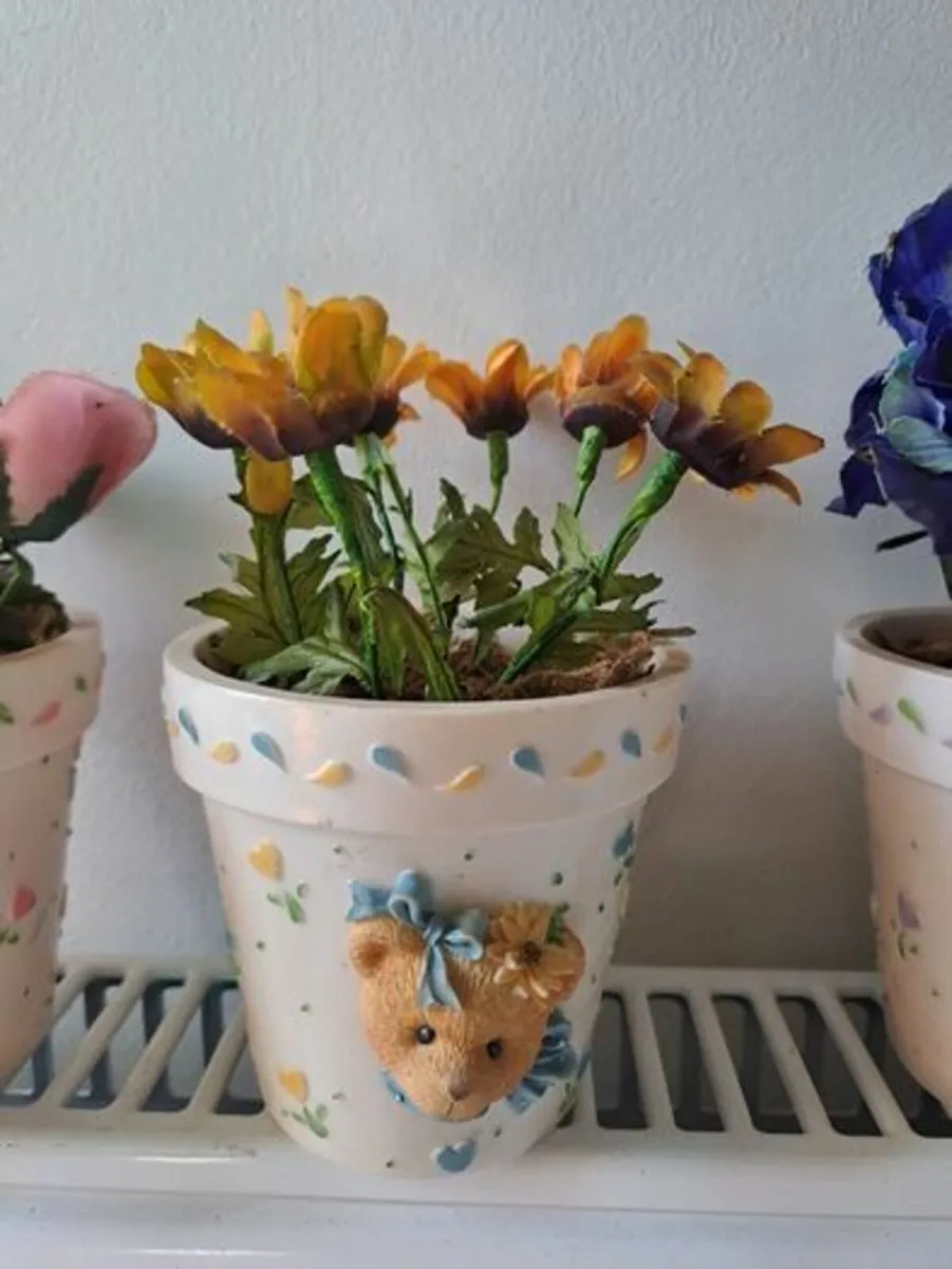 Cherished Teddies flower pots - Image 4