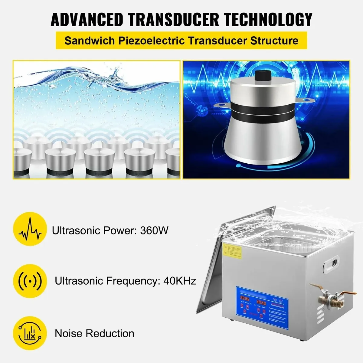 15L  Ultrasonic Cleaner Digital And Timer SS - Image 2