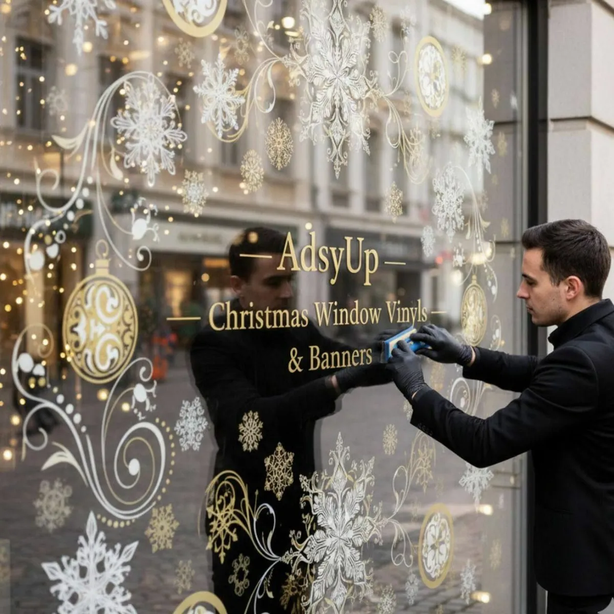 Custom Xmas Shopfront Vinyl Graphics & Banners - Image 2