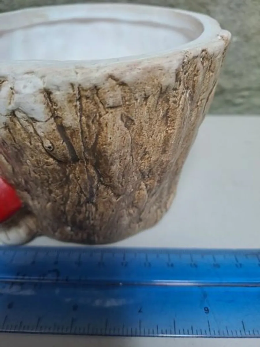 Vintage Ceramic owl planter pot - Image 4