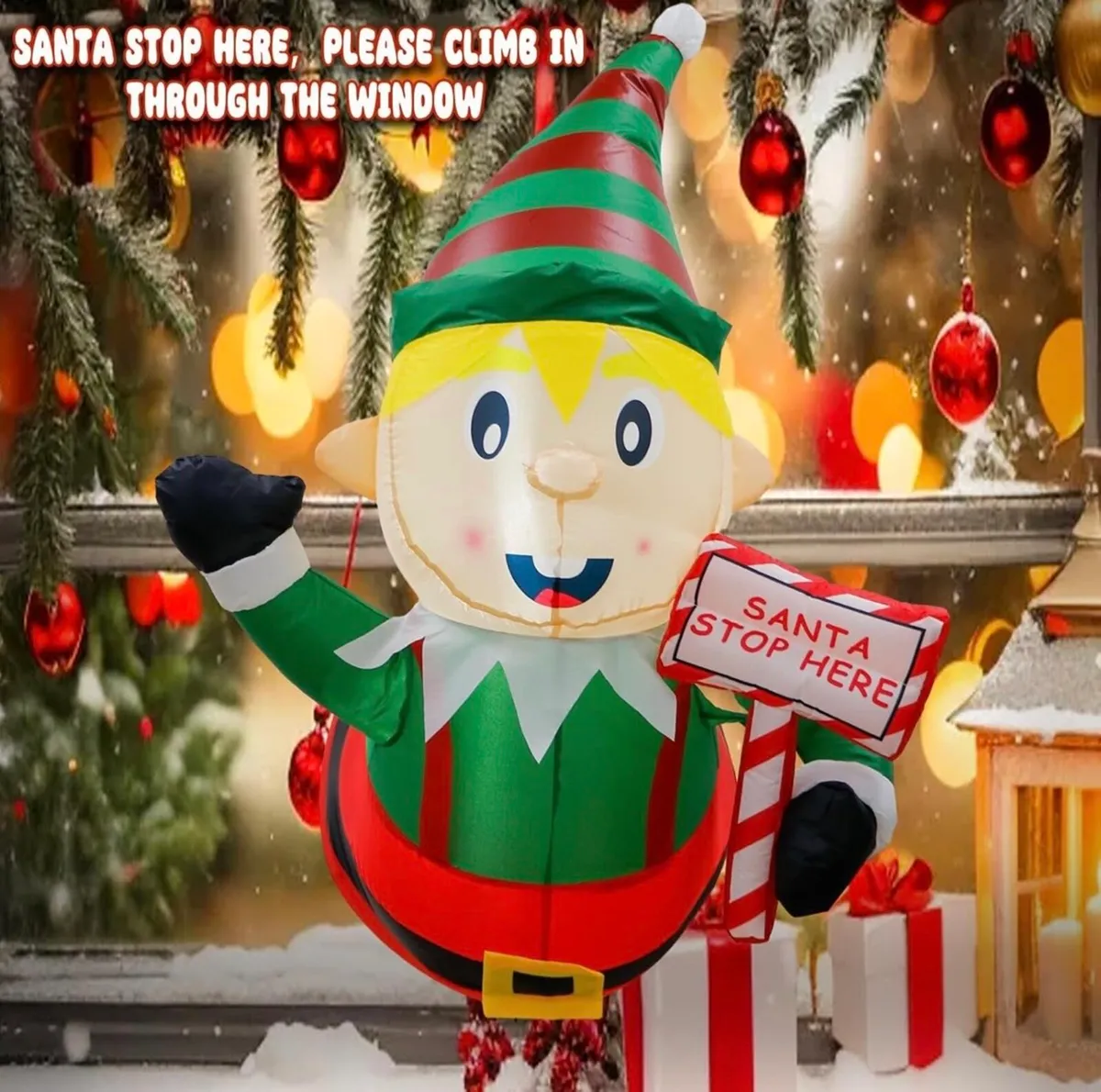Inflatable Christmas Elf - Image 2