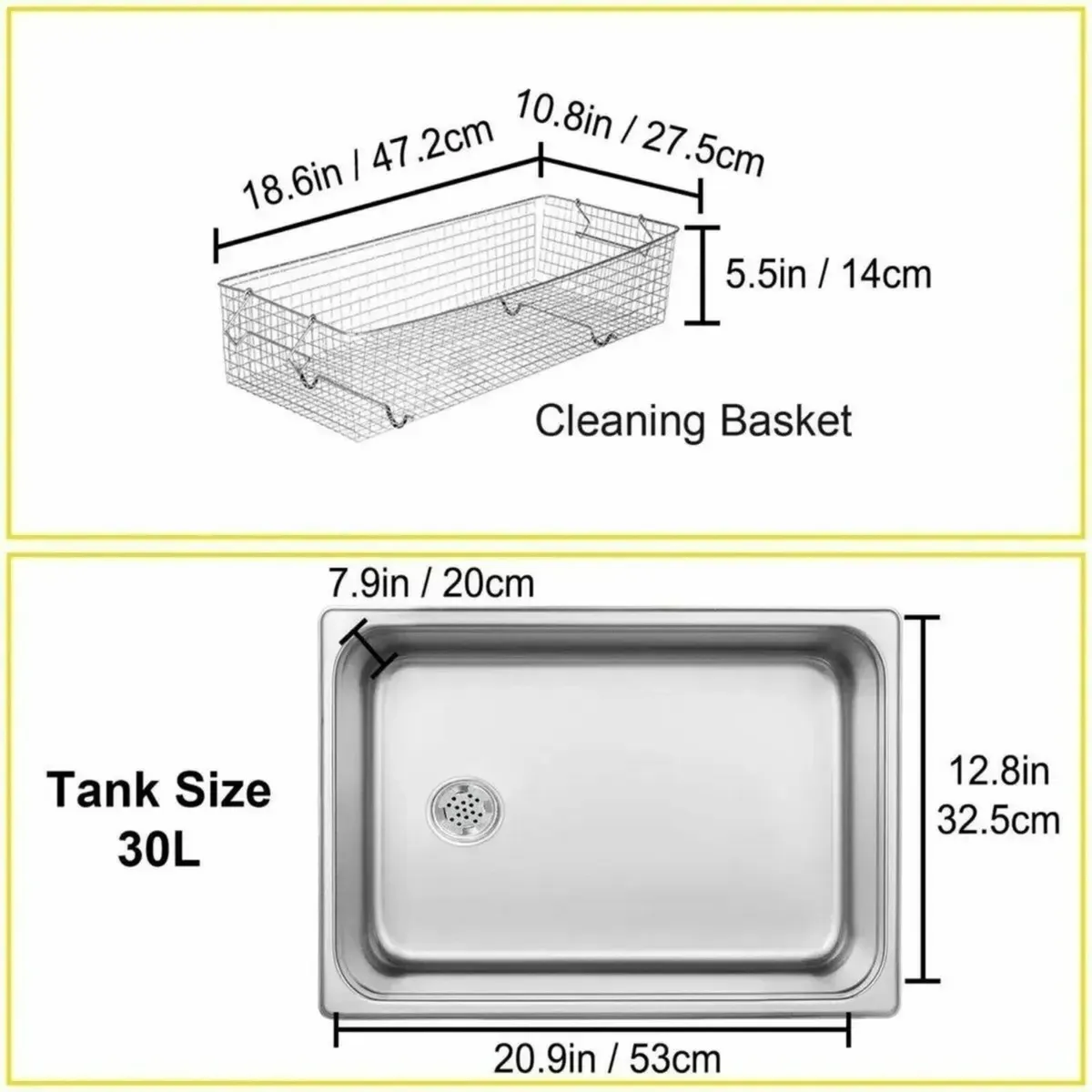 Digital Ultrasonic Cleaner 30L with Heater Timer - Image 2