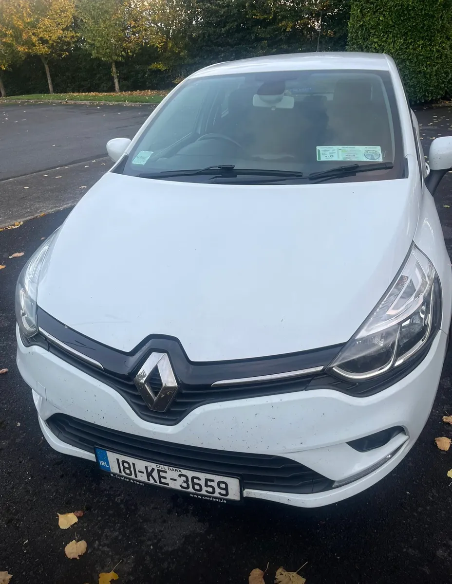 2018 Renault Clio Dynamique white Nct 11/27 - Image 3
