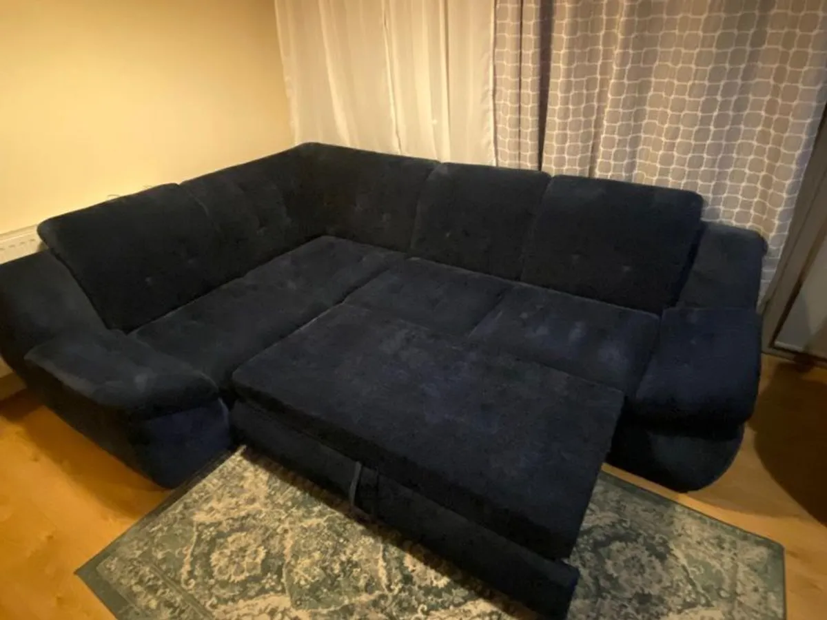 corner sofa bed used 2 months only like new - Image 1