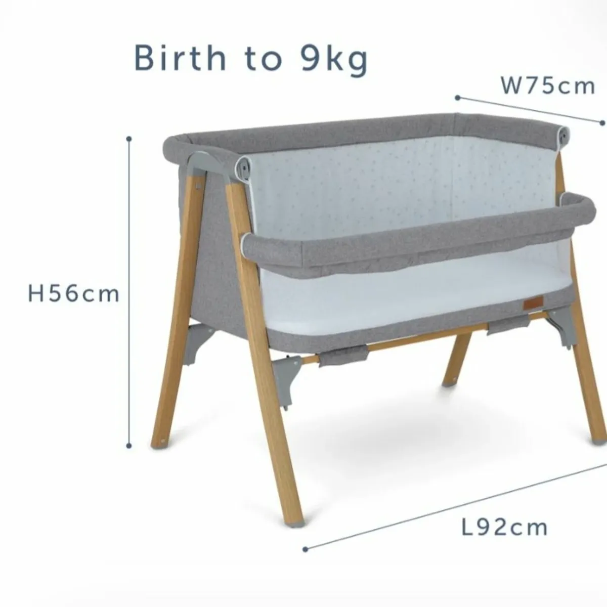 Baby Elegance Night Night Bedside Co-Sleeper Crib - Image 2