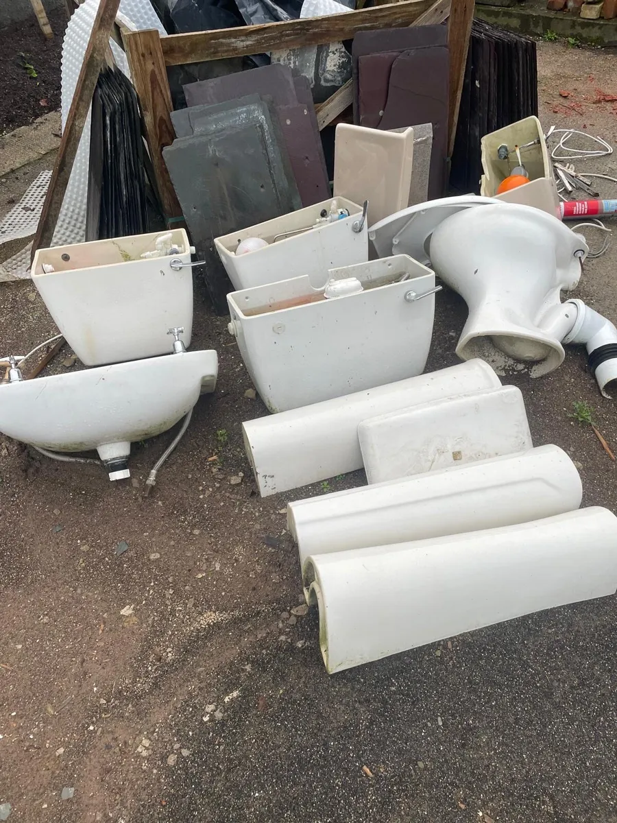 Multiple toilet parts