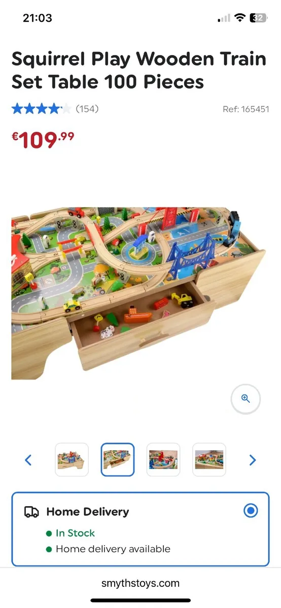 Wooden Train Set Table - Image 2