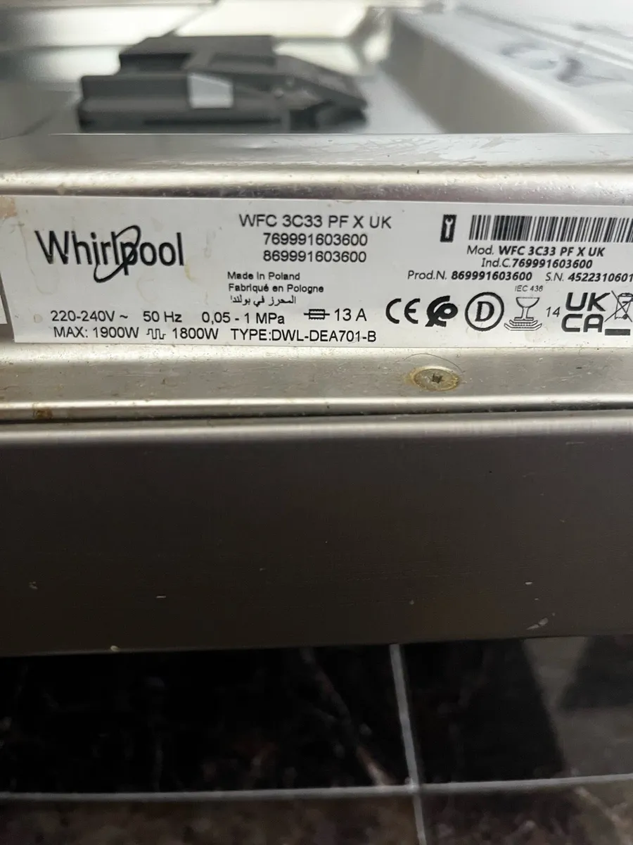 Whirlpool Dishwaher - Image 1