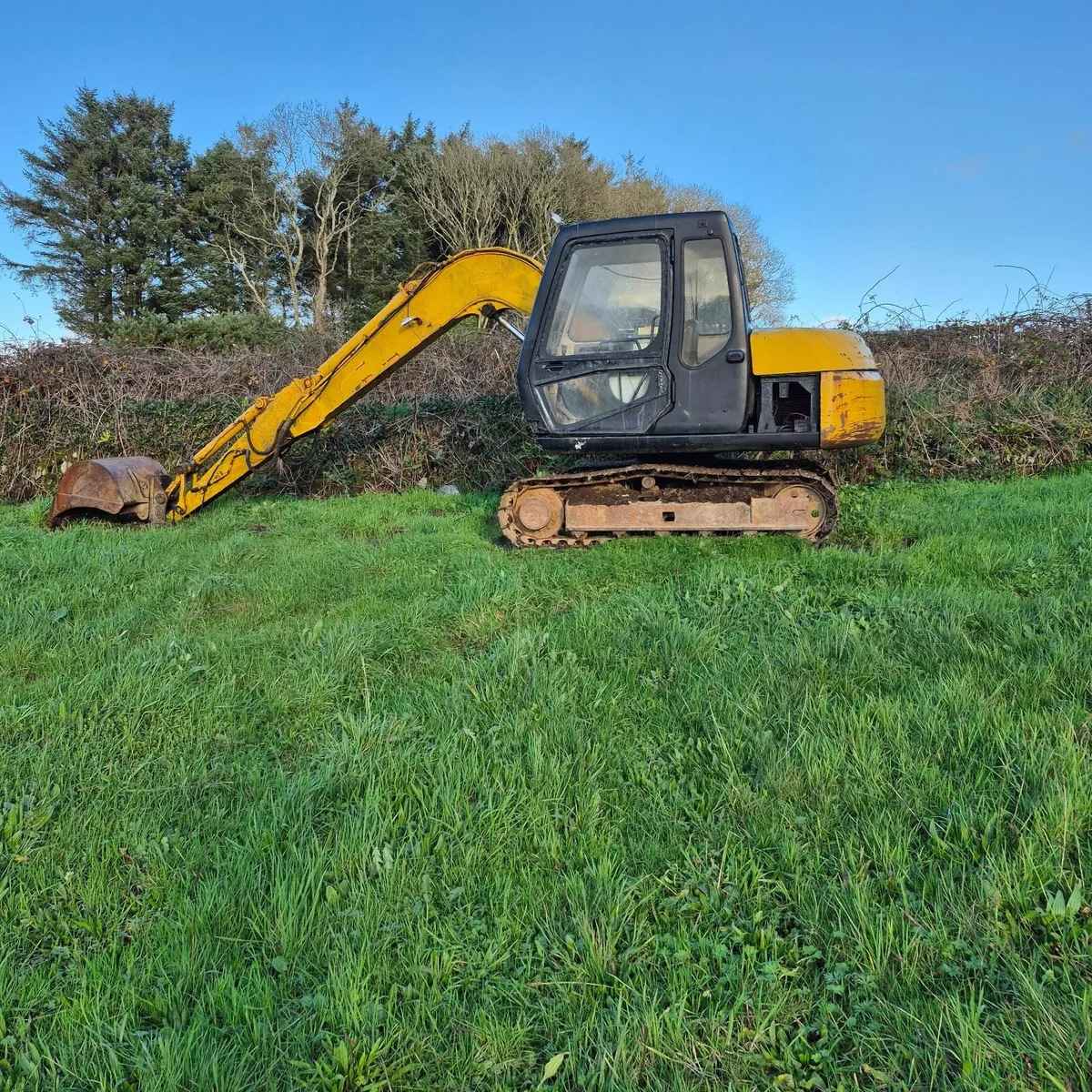 digger and low loader - Image 1