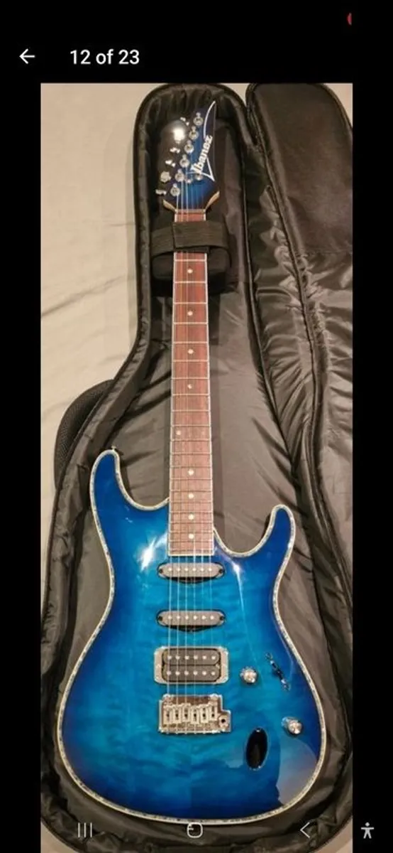 Ibanez SA360NQM Electric Guitar (sapphire blue) - Image 1