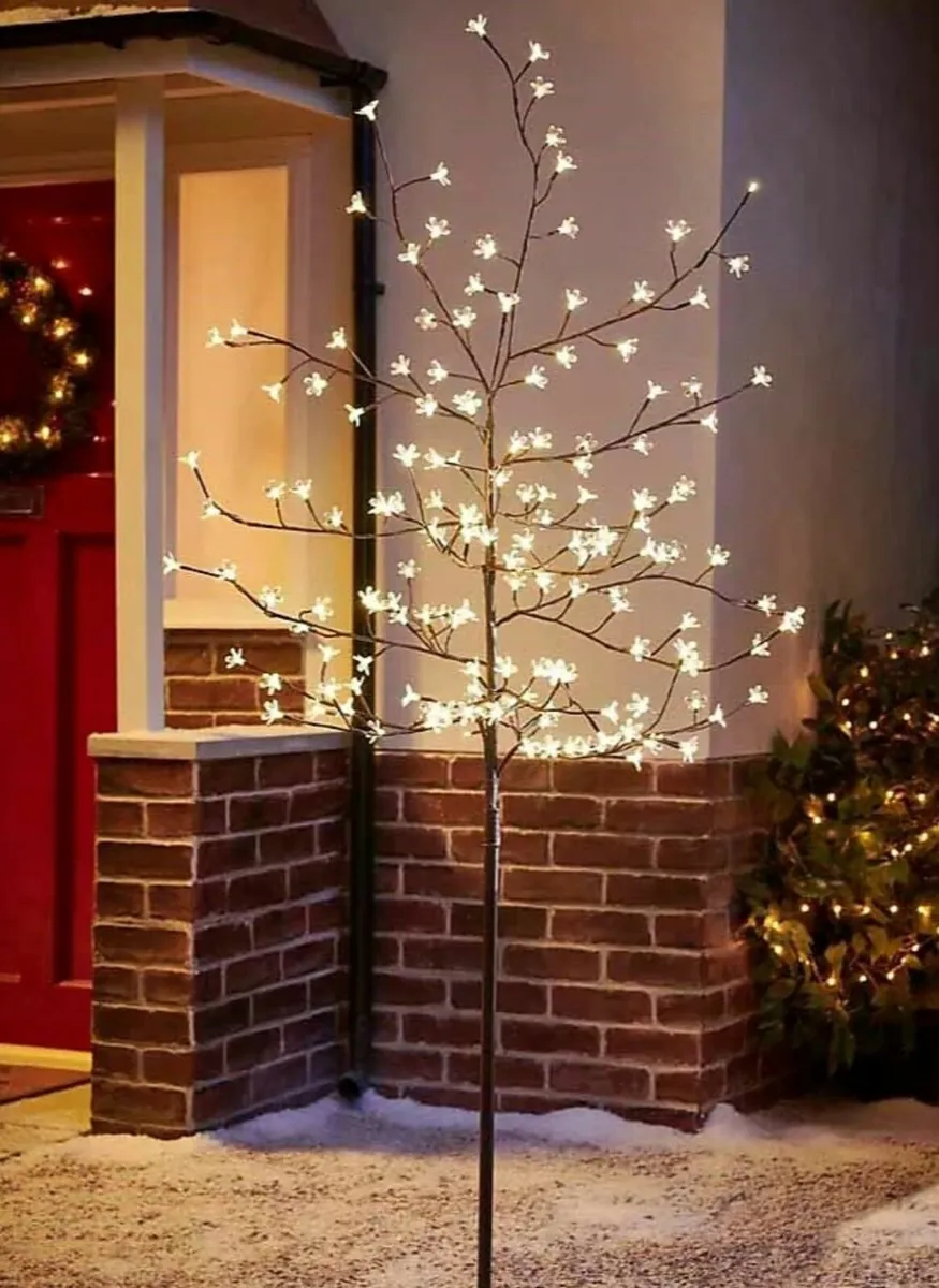 Cherry Blossom Outdoor/Indoor Tree with 150 LEDs - Image 2