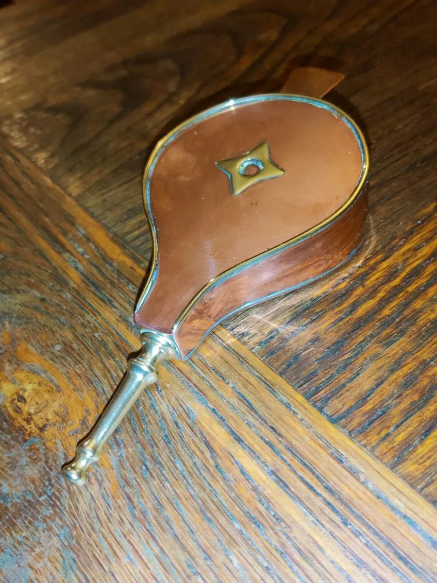 RARE, BRASS & COPPER Heavy 10"Long 1930's Bellows - Image 1