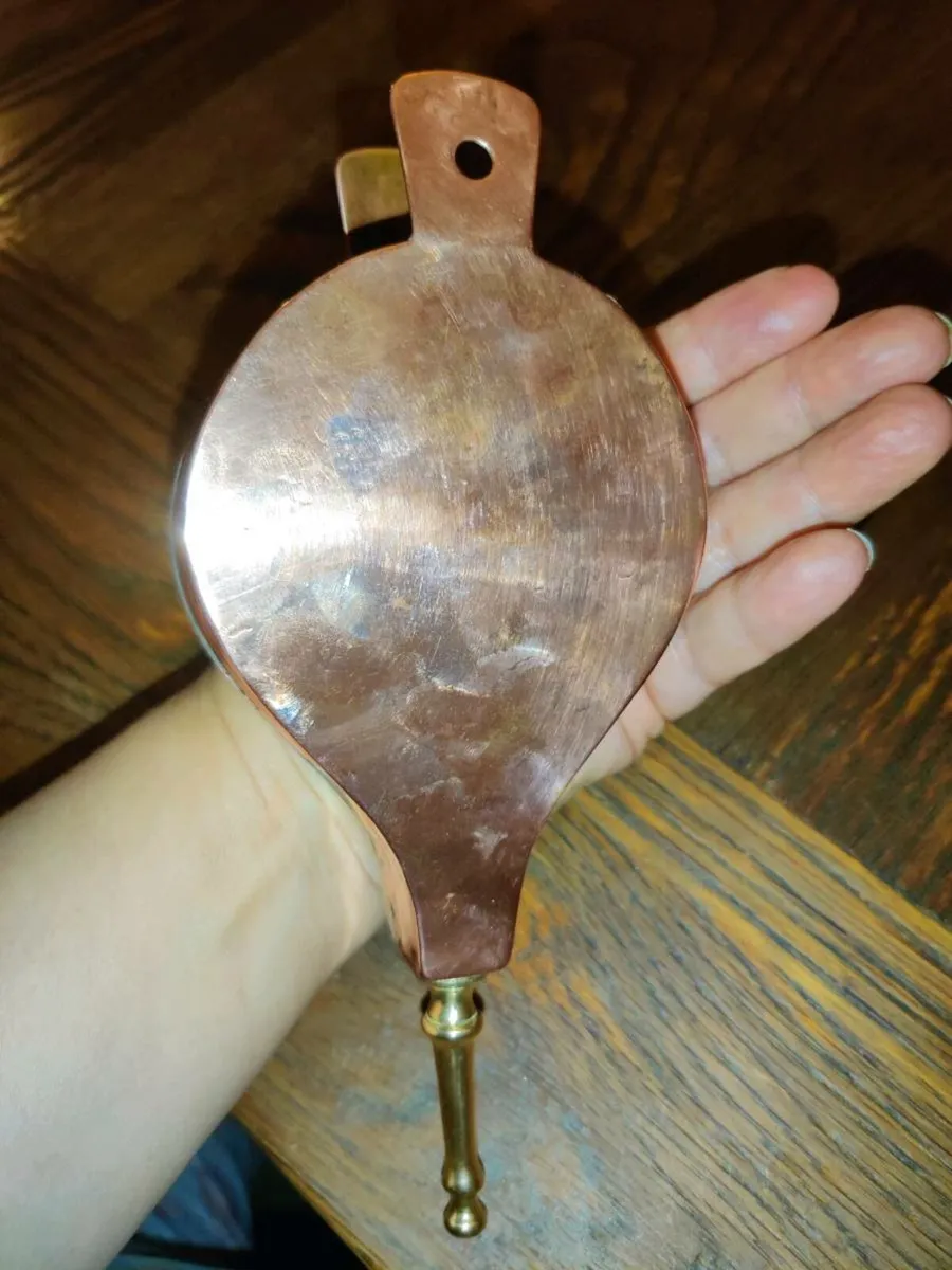 RARE, BRASS & COPPER Heavy 10"Long 1930's Bellows - Image 4