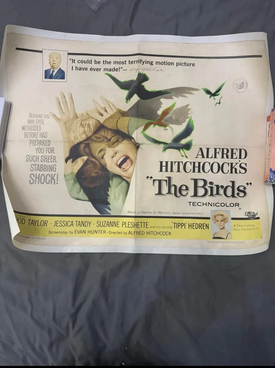 Movie poster,the birds 1963 original