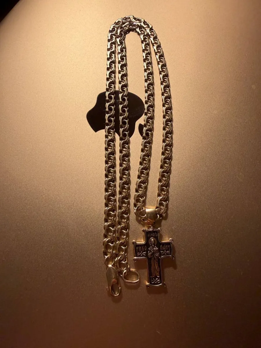 Gold chain “Bismarck”, 585 / 14K, 27g, 60cm — exce - Image 1