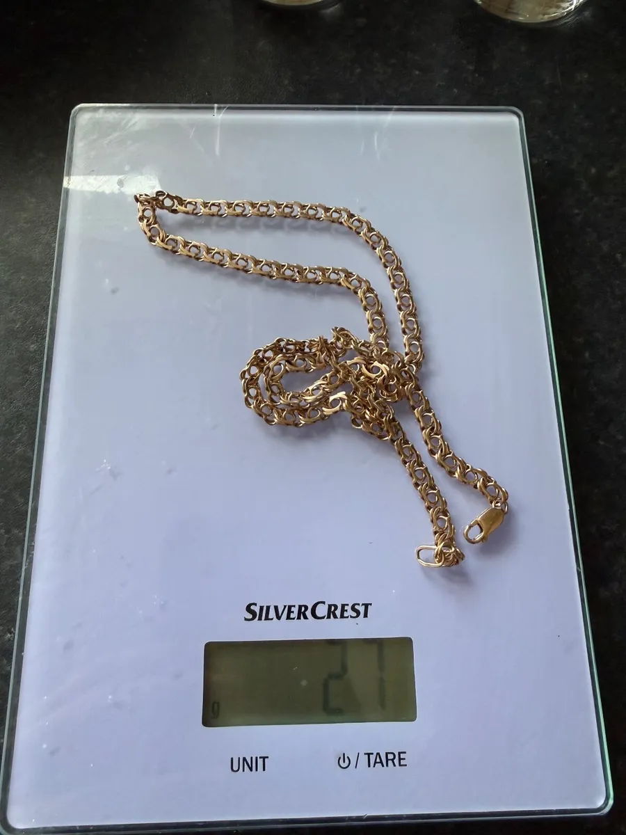 Gold chain “Bismarck”, 585 / 14K, 27g, 60cm — exce - Image 2