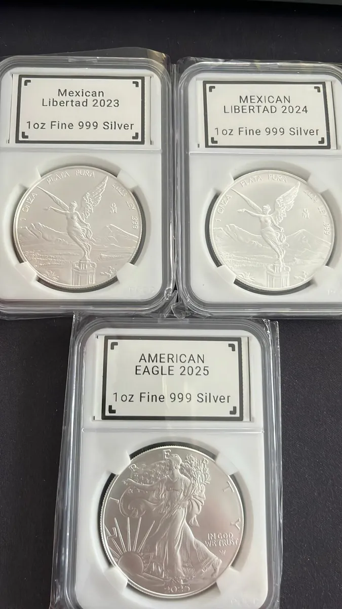 Silver ounce bullion coins