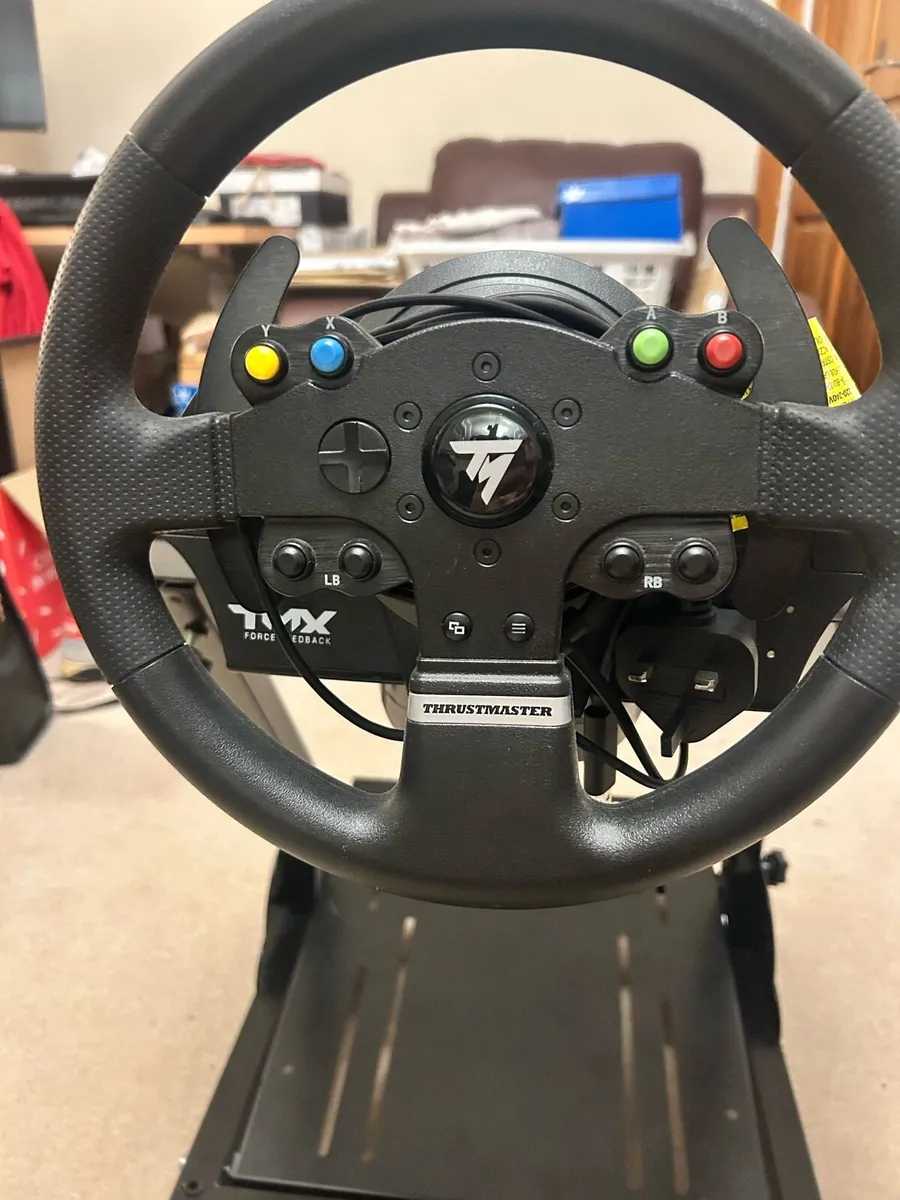 Thrustmaster steering wheel and pedals - Image 1