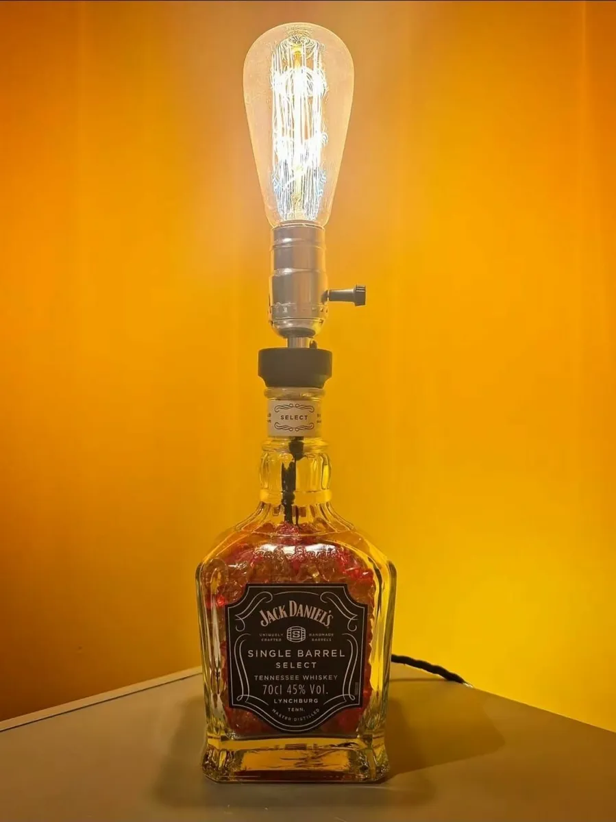 💡 Handcrafted Bottle Lamps – Unique & Vintage Sty - Image 1