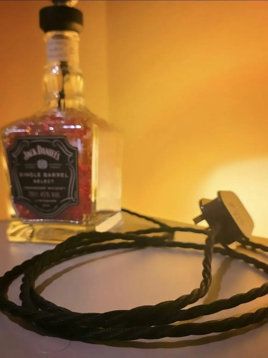 💡 Handcrafted Bottle Lamps – Unique & Vintage Sty - Image 3