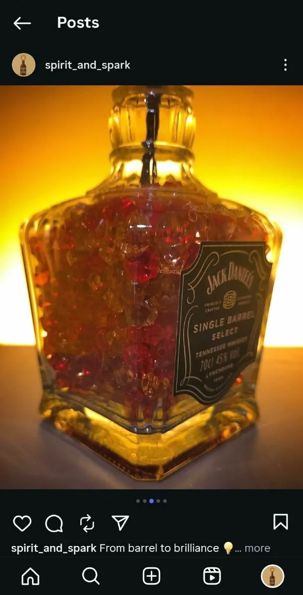 💡 Handcrafted Bottle Lamps – Unique & Vintage Sty - Image 2