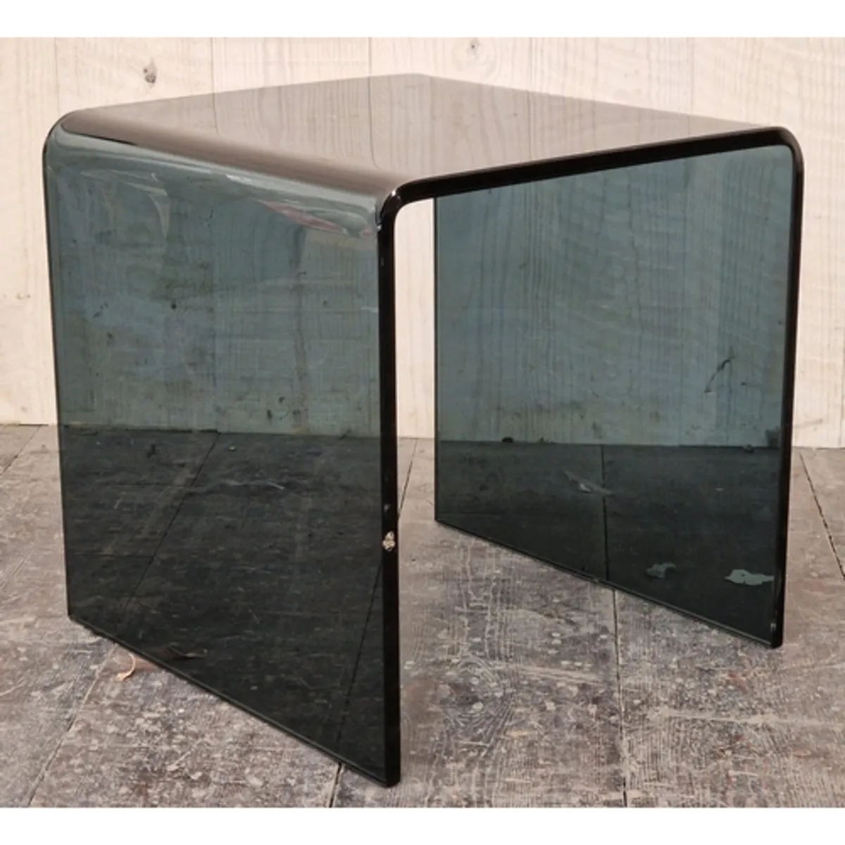 Smoked glass side table