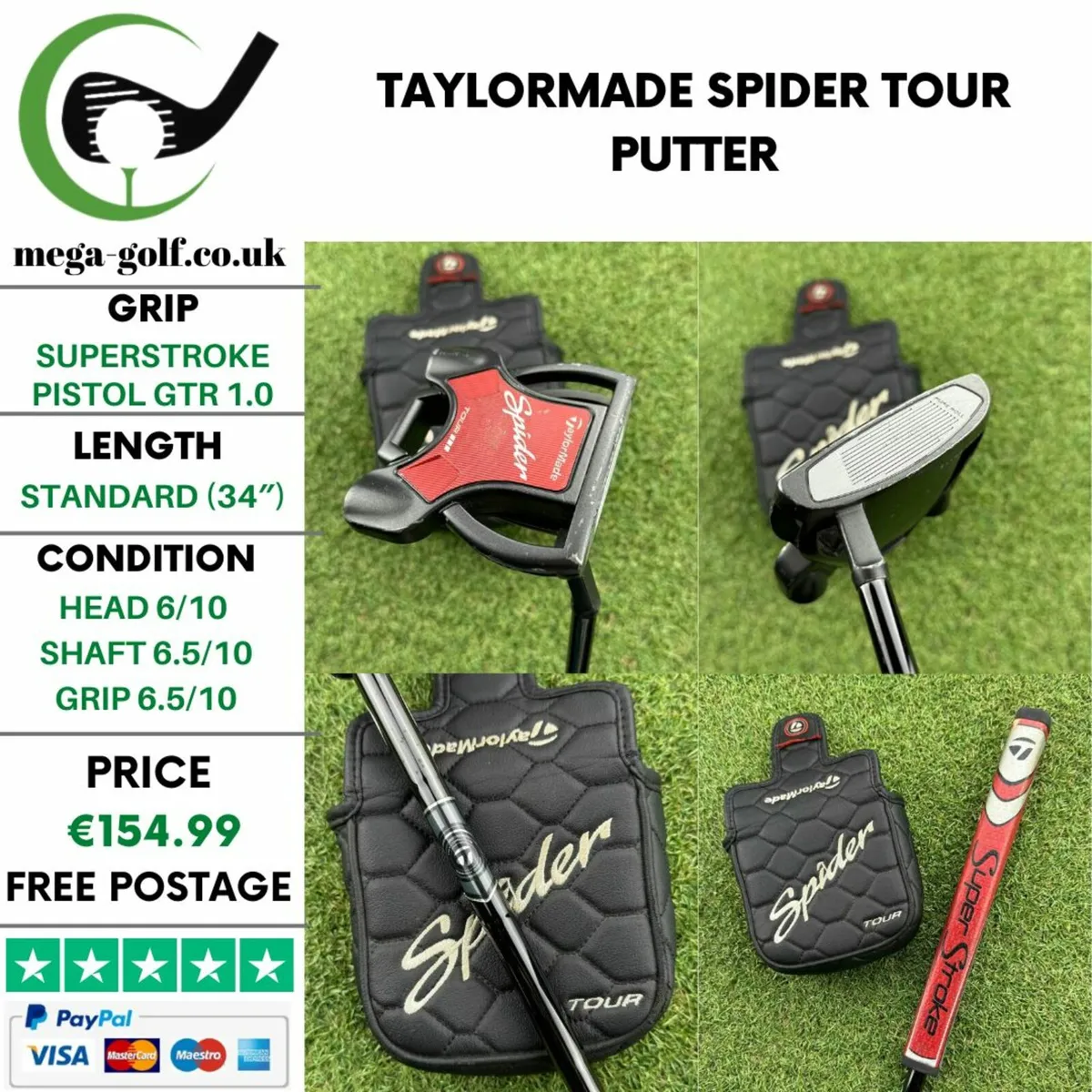 Taylormade Spider Tour Putter / 34″ - Image 1