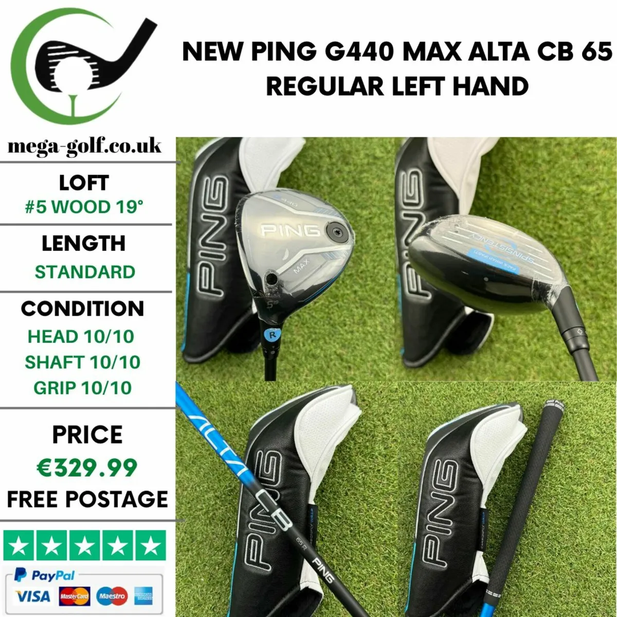 New Ping G440 Max #5 Wood 19° / Alta CB 65 Regular - Image 1