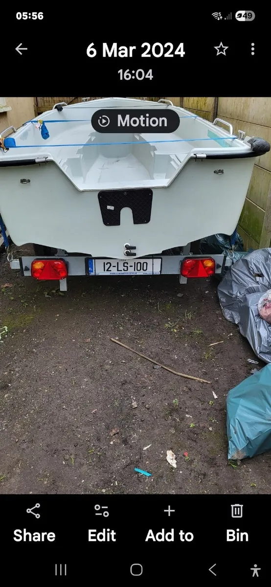 Boat, trailer and engine - Image 1