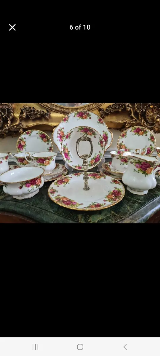 Royal Albert old country roses 24 piece teaset - Image 3